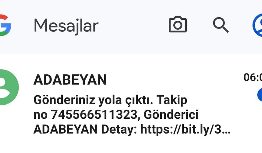 Bu sabah ’Adabeyan kargo gönderiniz yola çıktı’ mesajıyla uyananlar dikkat