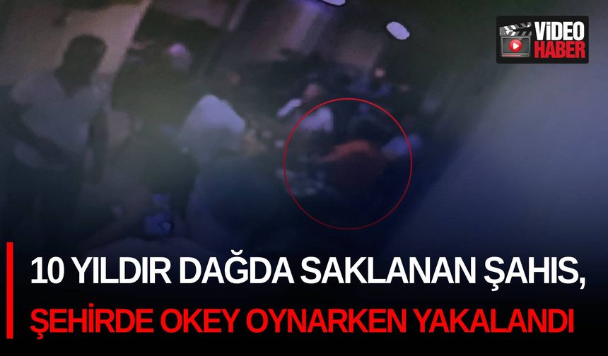 10 yıldır dağda saklanan şahıs, şehirde okey oynarken yakalandı