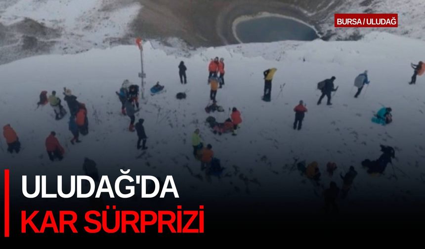 Uludağ'da kar sürprizi