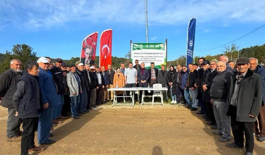 Bursa Büyükşehir'in kırsal kalkınma desteği sürüyor